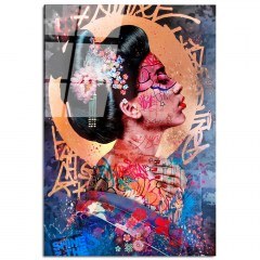 Πίνακας Γυάλινος 123BZM2219 70x100cm Multi Wallity