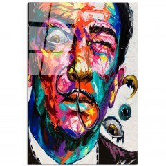 Πίνακας Γυάλινος 123BZM2223 70x100cm Multi Wallity