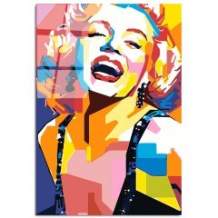 Πίνακας Γυάλινος 123BZM2294 70x100cm Multi Wallity