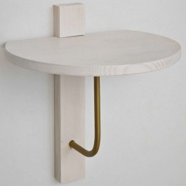 Ράφι Τοίχου Reve 552NOS2454 35x35cm White-Gold WHITE-GOLD