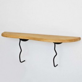 Ράφι Τοίχου Edera 552NOS2444 99x22cm Oak-Black OAK