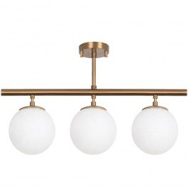 Φωτιστικό Οροφής - Ράγα Atmaca 942FLG1113 60x15x40cm 3xE27 15W Gold Opviq GOLD