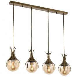 Φωτιστικό Οροφής - Ράγα 683AVN1203 70x13x80cm 4xE27 6W Gold Opviq GOLD