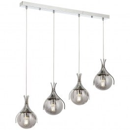 Φωτιστικό Οροφής - Ράγα 683AVN1225 70x13x80cm 4xE27 6W Chrome Opviq CHROME