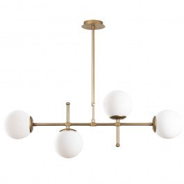 Φωτιστικό Οροφής - Ράγα Mudoni 892OPV1932 108x15x67/82cm 4xE27 40W Gold Opviq GOLD