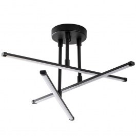 Φωτιστικό Οροφής - Πλαφονιέρα Ledflower 119FRS1541 51x51x26cm Led 18W 3000K Black Opviq BLACK