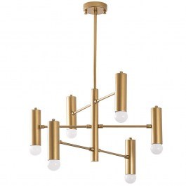 Φωτιστικό Οροφής - Πλαφονιέρα Gharib 942FLG2513 55x55x73cm 6xE27 40W Gold Opviq GOLD