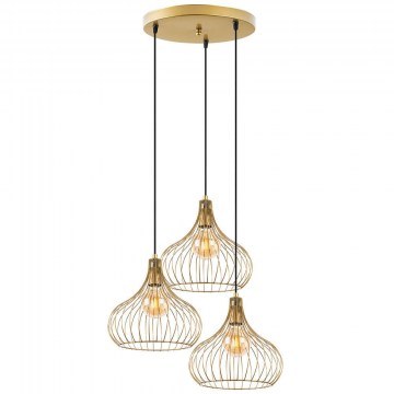 Pendant Lamp Teldamla 942FLG1606 47x47x120cm 3xE27 40W Gold Opviq