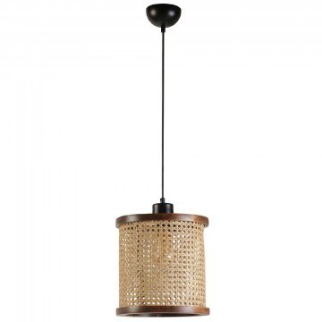 Pendant Lamp Gizem 941RTN1454 D25x70cm 1xE27 60W Walnut-Natural Opviq