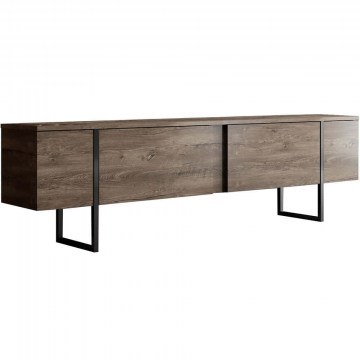 TV Furniture Luxe 618BLY1106 180x30x50cm Walnut-Black