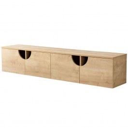 Έπιπλο Τηλεόρασης Επιτοίχιο Grotte 552NOS2439 180x35x35cm Oak OAK