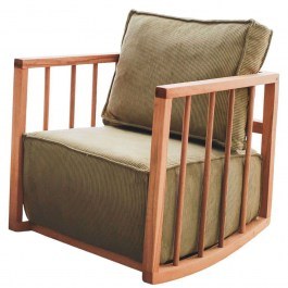 Πολυθρόνα Κουνιστή Sallanan 383EVN1151 65x71x80cm Khaki KHAKI