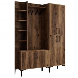 Έπιπλο Εισόδου Viyana 845HCT4225 150x35x200cm Walnut WALNUT