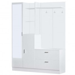 Έπιπλο Εισόδου 956LCS2803 140x36,8x181,8cm White WHITE