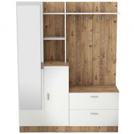 Έπιπλο Εισόδου 956LCS2802 140x36,8x181,8cm Pine-White PINE-WHITE