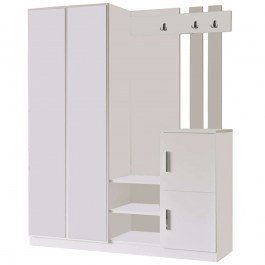 Έπιπλο Εισόδου 956LCS2808 147,2x37,5x179,7cm White WHITE