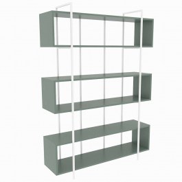 Βιβλιοθήκη Bruti 875ZNA4512 120x29,6x180cm Green-White GREEN