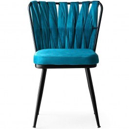 Chair Kusakli (Set 4Pcs) 974NMB1180 43x43x82cm Blue BLUE