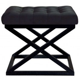 Σκαμπό Capraz Babyface 383EVN1205 50x40x42cm Black BLACK