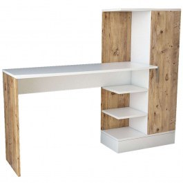 Desk 956LCS1109 152,3x40x120cm Oak-White OAK-WHITE