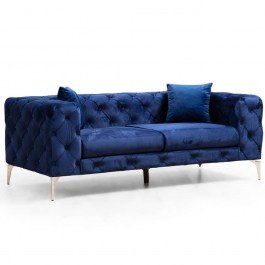 Καναπές Διθέσιος Como 569HLN1128 197x90x70cm Navy Blue NAVY BLUE