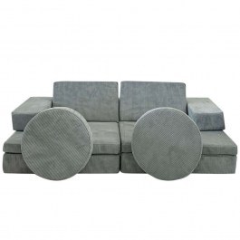 Καναπές - Κρεβάτι Διθέσιος Παιδικός Puzzle 391EVL1113 140x70x46cm Blue BLUE