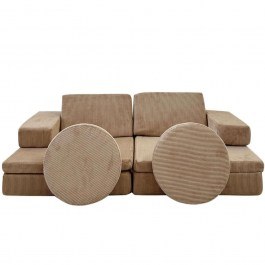 Καναπές - Κρεβάτι Διθέσιος Παιδικός Puzzle 391EVL1108 140x70x46 Camel CAMEL