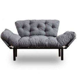 Καναπές - Κρεβάτι Διθέσιος Nitta 859FTN1218 155x70x85cm Grey GREY