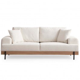 Καναπές Τριθέσιος Eti 560ARE2120 220x98x78cm Oak-White WHITE