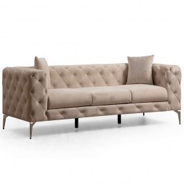 Καναπές Τριθέσιος Como 569HLN1126 237x90x70cm Ecru ECRU