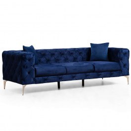 Καναπές Τριθέσιος Como 569HLN1129 237x90x70cm Navy Blue NAVY BLUE