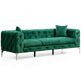 Καναπές Τριθέσιος Como 569HLN1134 237x90x70cm Green GREEN