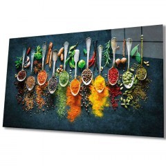 Tempered Glass Painting 221JRS1631 72x46cm Multi Wallity