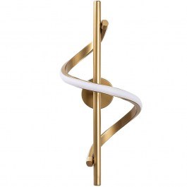 Φωτιστικό Τοίχου Likma 119FRS1114 16x25x41cm Led 11W 3000K Gold Opviq GOLD