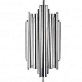 Φωτιστικό Τοίχου - Απλίκα Reis 942FLG1877 22x11x50cm 1xE14 40W Chrome Opviq CHROME