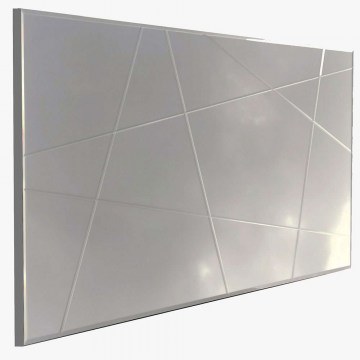 Wall Mirror 552NOS2202 130x2,2x62cm Silver Aberto Design
