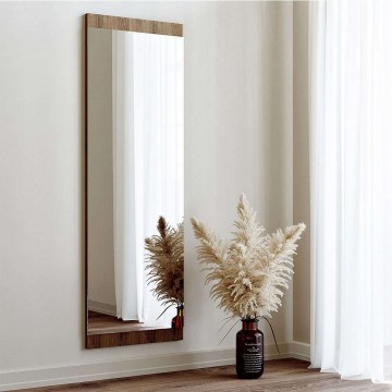 Wall Mirror Basic 552NOS2204 120x2,2x40cm Walnut Aberto Design