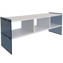 TV Furniture 552NOS1514 120x35x45cm White-Black WHITE-BLACK