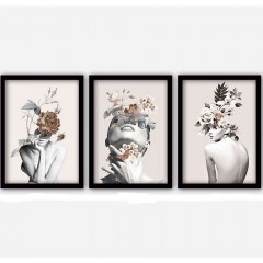 Πίνακας (Σετ 3Τμχ) 364LUL1266 35x45cm Multi Wallity