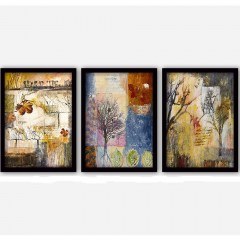 Πίνακας (Σετ 3Τμχ) 364LUL1322 35x45cm Multi Wallity
