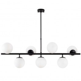 Φωτιστικό Οροφής - Ράγα Fazli 942FLG1215 113x40x46/85cm 7xE14 40W Black Opviq BLACK