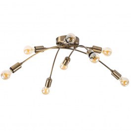 Φωτιστικό Οροφής - Πλαφονιέρα Banana 584TTM1212 79x79x25cm 8xE27 40W Gold Opviq Opviq GOLD