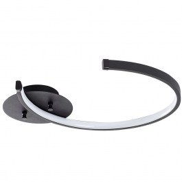 Φωτιστικό Οροφής - Πλαφονιέρα Moon 119FRS1502 46x33x6cm Led 12W 3000K Black Opviq BLACK