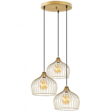 Pendant Lamp Bek 942FLG1405 56x56x121cm 3xE27 40W Gold Opviq