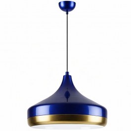 Φωτιστικό Οροφής Yildo 892OPV2757 Φ36x122cm E27 40W Navy Blue-Gold Opviq BLUE-GOLD