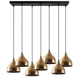 Φωτιστικό Οροφής - Ράγα Tattoo 584TTM1384 88x40x114cm 7xE27 40W Gold Opviq GOLD