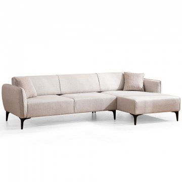 Corner Sofa (Right Corner) Belissimo 560ARE1808 270x140x67cm Off White