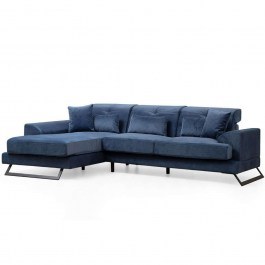 Corner Sofa (Left Corner) Frido 560ARE1223 304x190x92cm Navy Blue NAVY BLUE