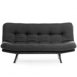 Καναπές - Κρεβάτι Τριθέσιος Misa 859FTN2828 175x52x40cm Dark Grey DARK GREY