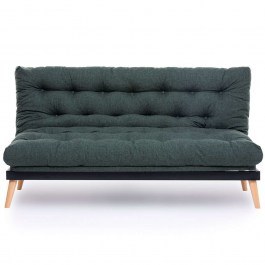 Three-Seater Sofa - Bed Saki 859FTN2850 185x82x92cm Green GREEN